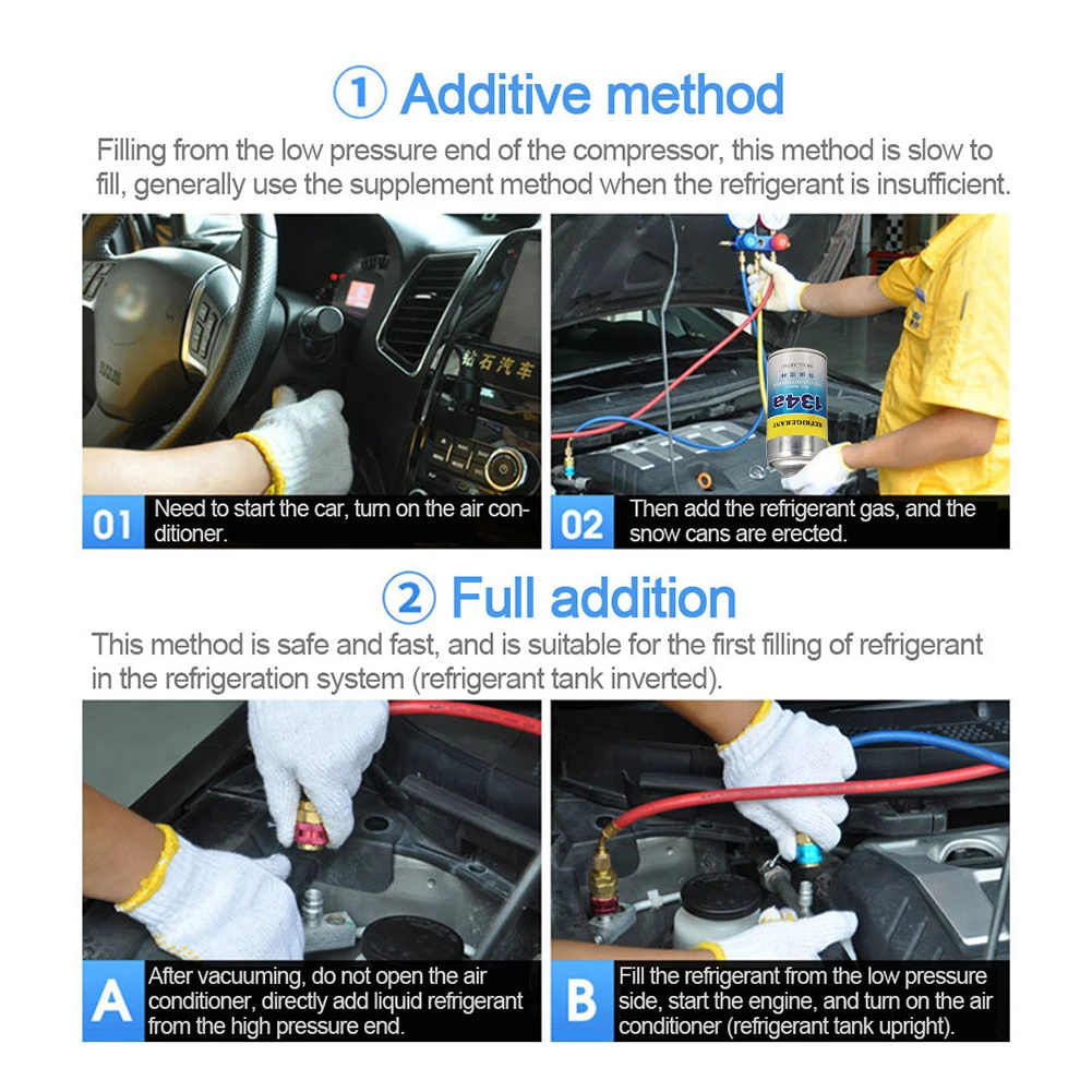 

200ml Automotive Air Conditioning Refrigerant Cooling Agent R-134A Environmentally Friendly Refrigerator Water Filter