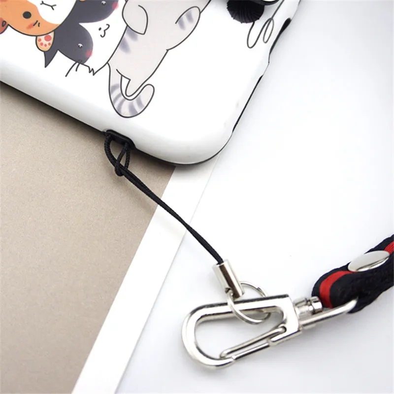 10pcslot lanyard lariat cords lobster clasp rope keychains hooks mobile phone strap charms keyring bag accessories key ring free global shipping