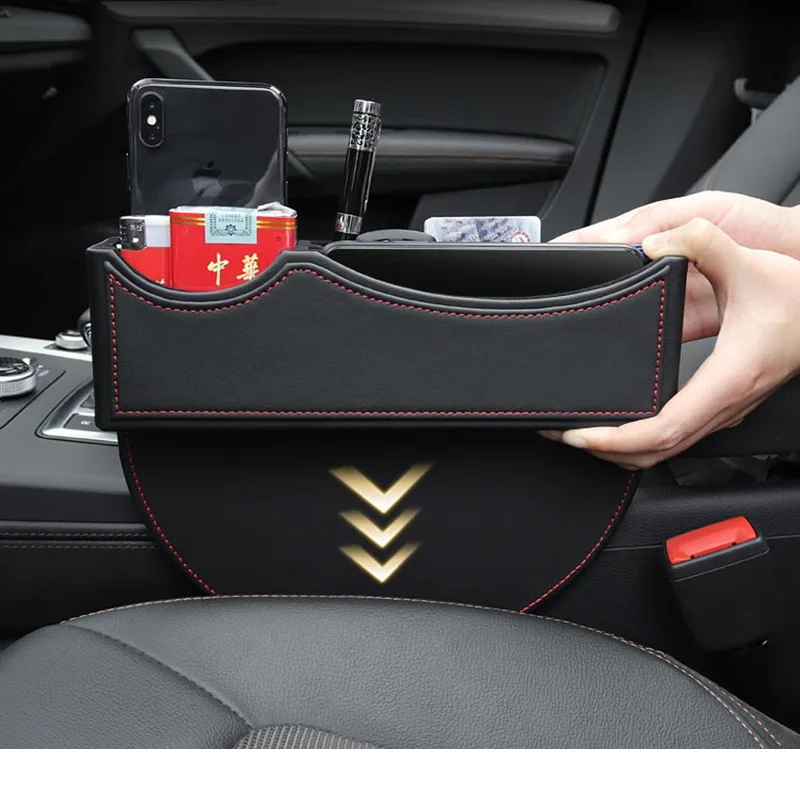

Lsrtw2017 Cow Leather Car Seat Gap Storage Box for Audi A3 A4 A5 A6 A7 A8 Q2 Q3 5 Q7 Q8 Interior Accessories Styling Auto
