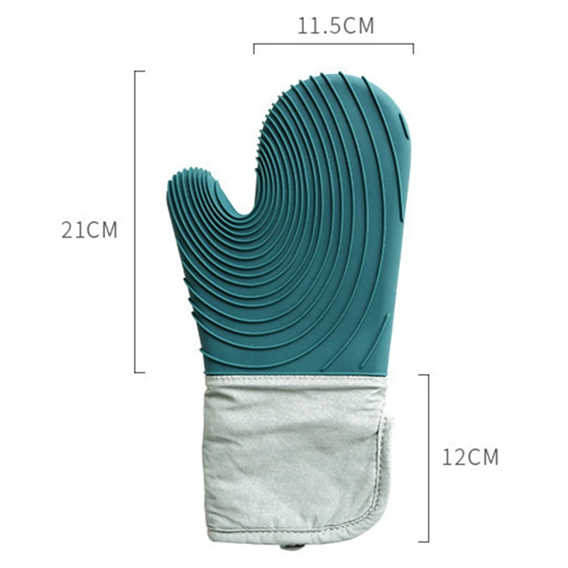 

1PC Silicone Heat-Resistant Gloves Cooking Barbecue Kitchen Microwave Mittens Grill Oven Anti-Scalding Mitts