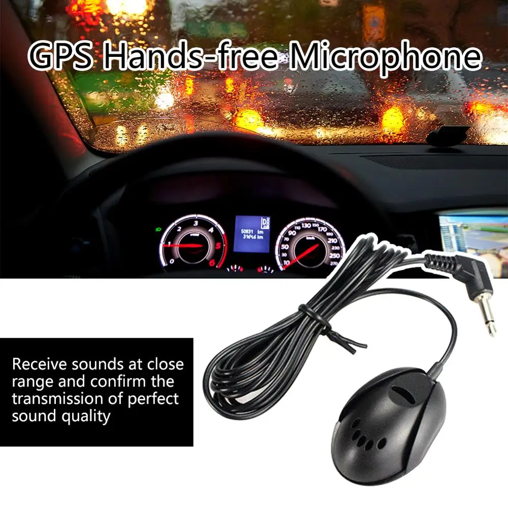 GPS Hands-free Microphone External Bluetooth-compatible 3.5mm Car Mono Portable | Автомобили и мотоциклы