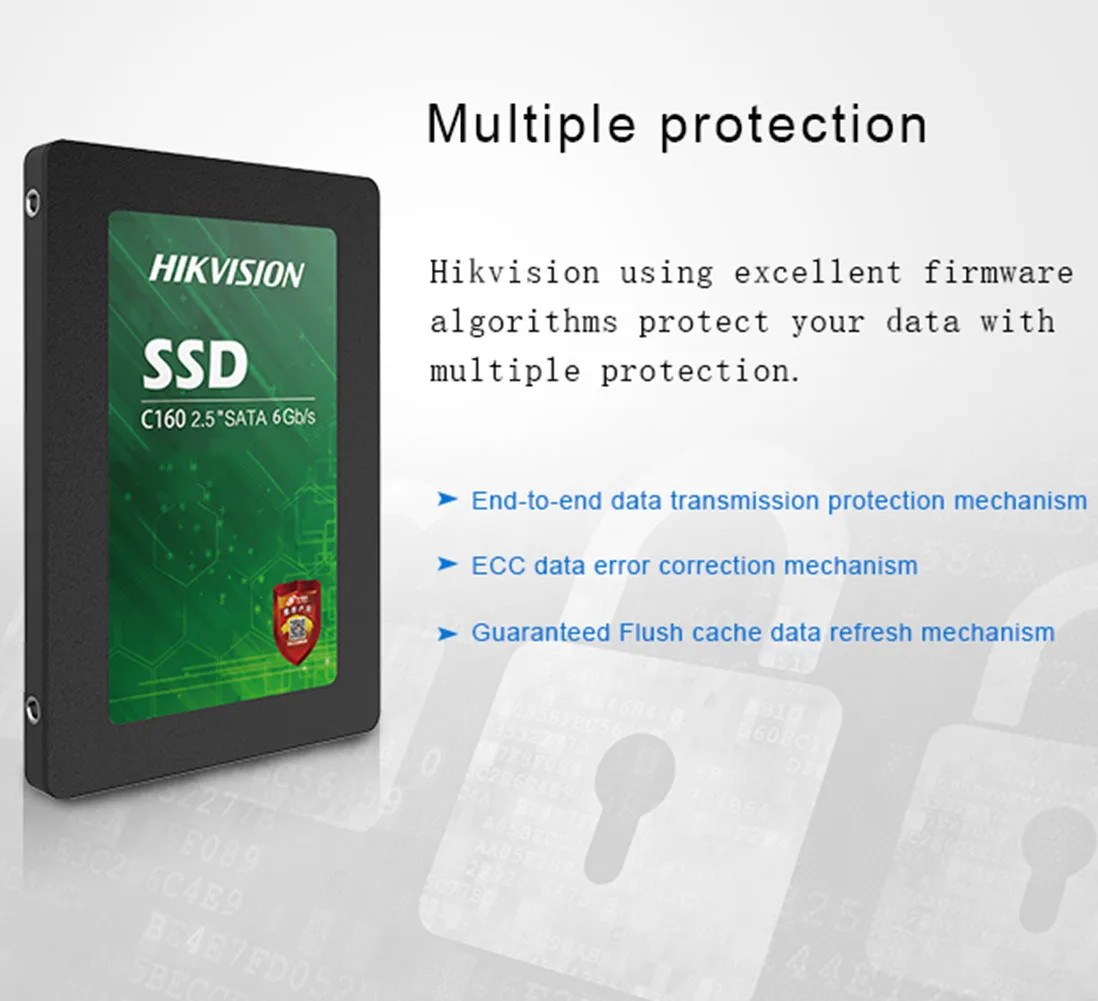 HIKVISION C160 2,5 дюймовый SSD 256GB 512GB 1 ТБ SATA TLC 3D NAND super speed SATAIII 6 ГБ/сек. твердотельный жесткий диск для настольного ноутбука