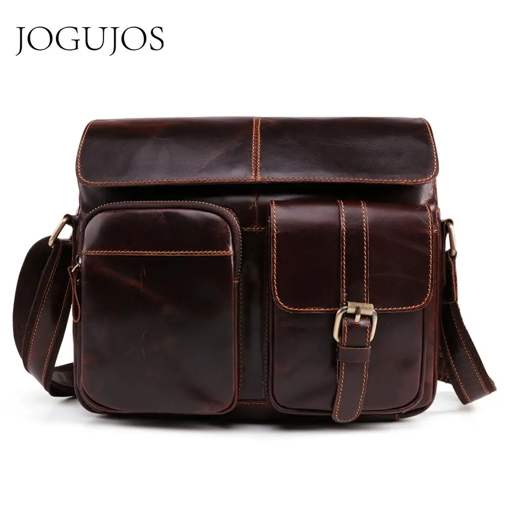 JOGUJOS сумка-мессенджер для мужчин из натуральной кожи мужские сумки на плечо