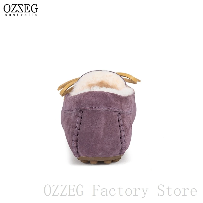 OZZEG роскошные брендовые дизайнерские женские зимние туфли из натуральной кожи на