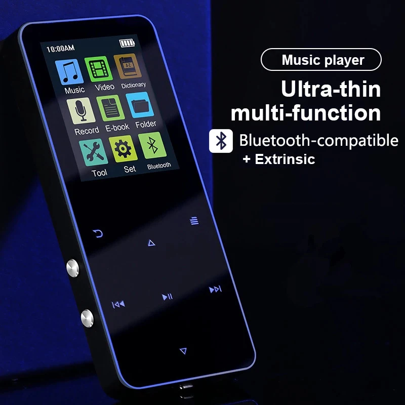 Новый MP3 MP4 музыкальный плеер Bluetooth-совместим с громким динамиком и встроенным 8 ГБ