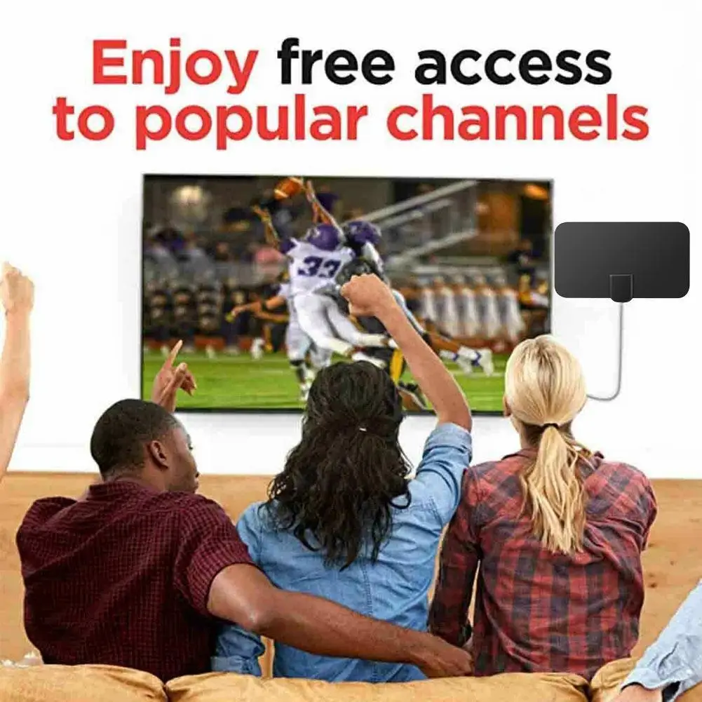 

50-mile Tv Antenna Mini European And American Tv Antenna Antenna Indoor Booster Amplifier Dvb-t2 With Digital Signal D2v8