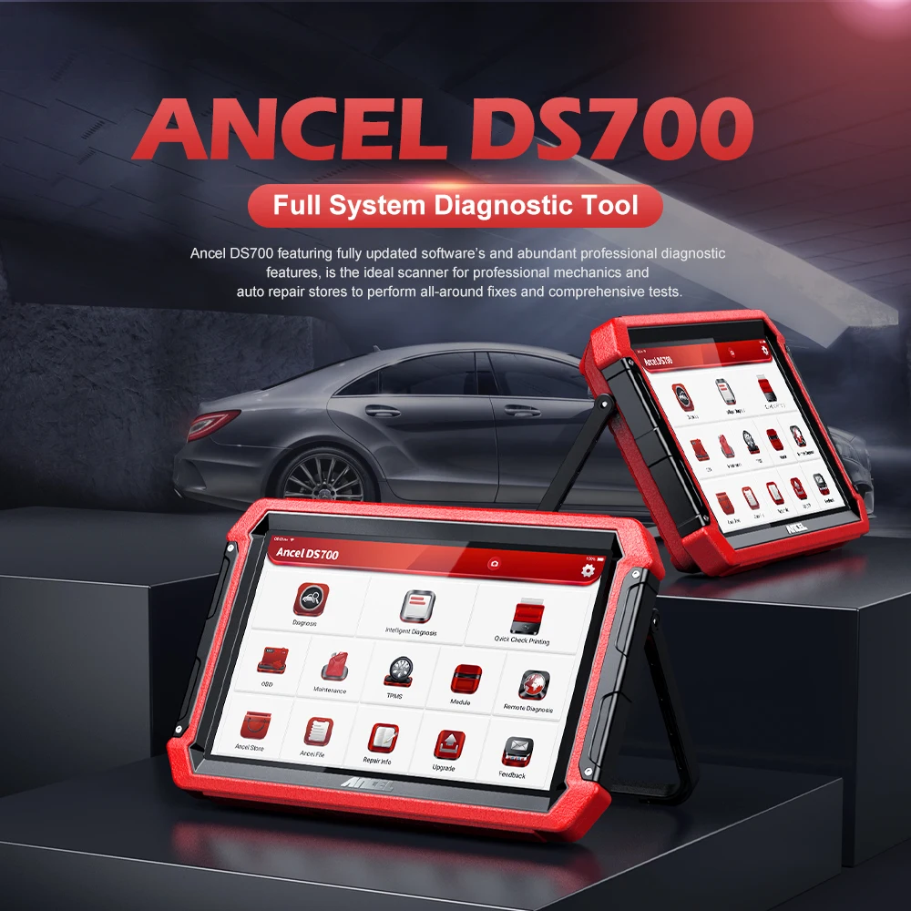 

Ancel DS700 OBD2 Auto Diagnostic Tools Active Test ECU Coding TPMS DPF EPB ODO Oil Reset Full System OBD 2 Scanner Automotive