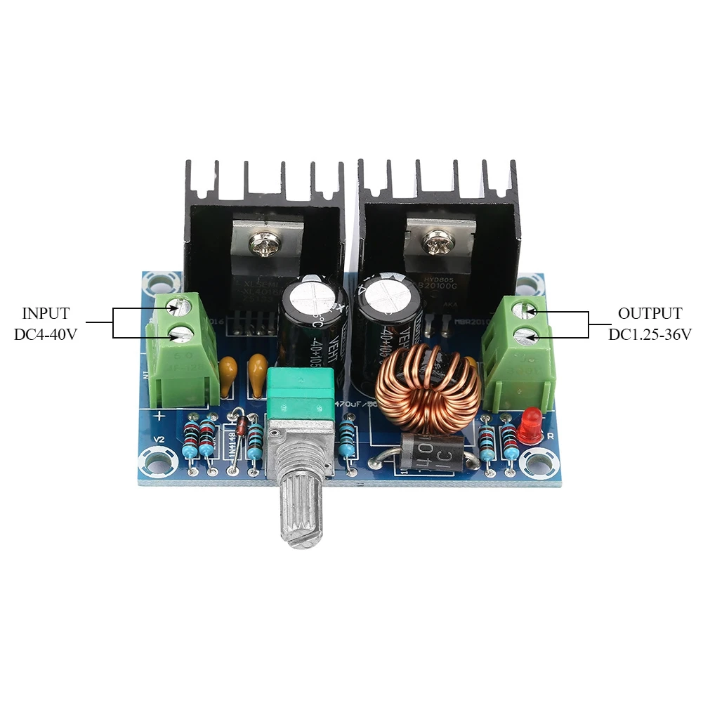 Понижающий преобразователь напряжения PWM Регулируемый блок питания с 4-40 В до 1 25-36