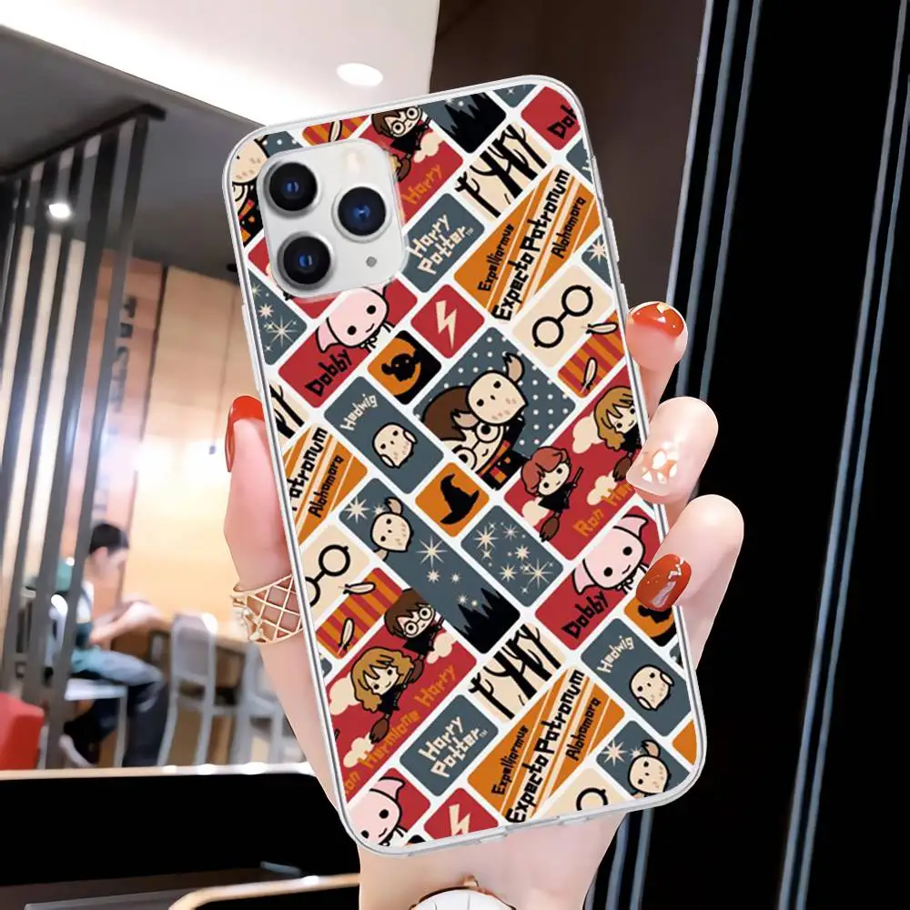 

Popolar Cartoon Harries Potter Cute Transparent Phone Cover For Huawei P20 P40 Lite P30 Pro P Smart 2019 Nova 3e 6 Se Clear Case