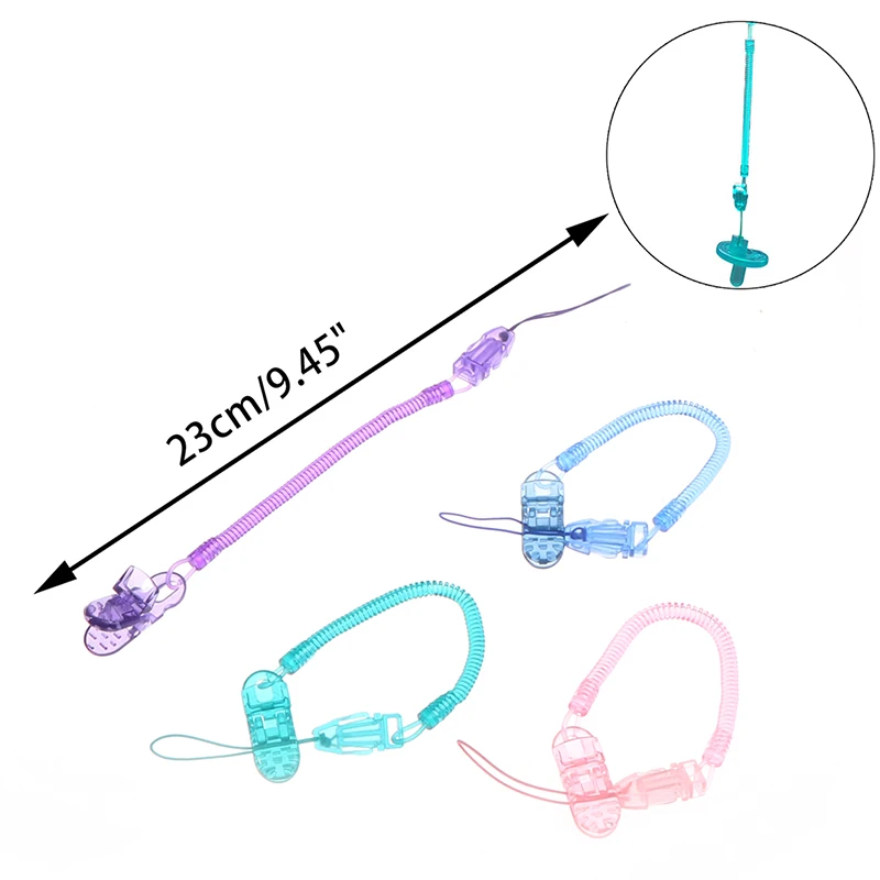 

Baby Kids Boy Girl Chain Clip Holders Dummy Pacifier Soother Nipple Leash Strap