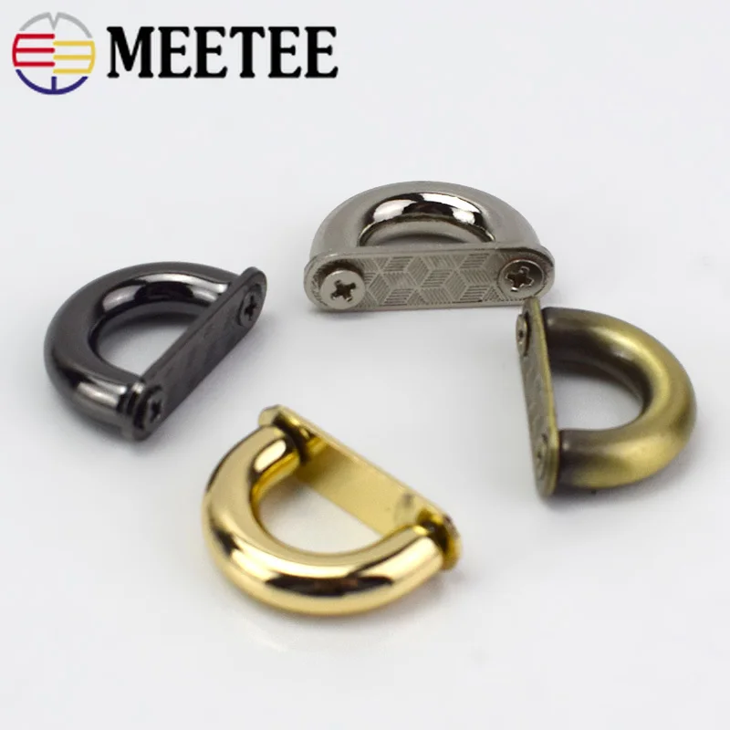 20 шт. металлические пряжки для сумок Meetee D образное кольцо модная АРКА мост с
