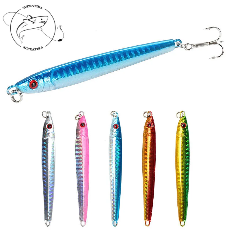 

Приманка для морской рыбалки 5 шт./компл. 9,5 см/30 г, искусственные 3D глазки, железная пластина, жесткая приманка, 6 # крючок, глубина погружения ...