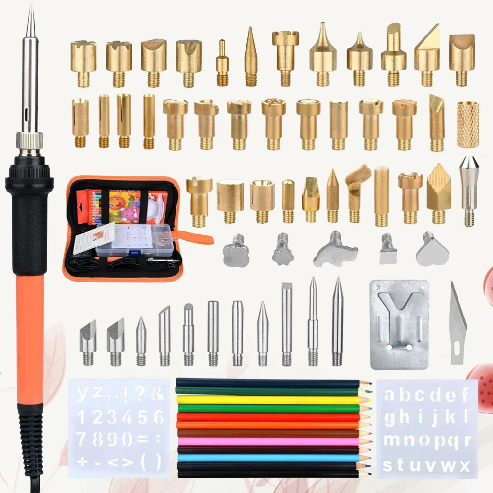 

1 Set/71PCS Electric Powered Soldering Pen Adjustable Electric Welding Electric Soldering Iron Tools (US Plug)