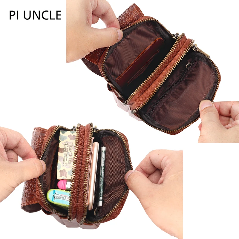 2020 New Genuine Leather Men's Crossbody Shoulder bag Vintage Cowhide Messenger Bag for male Casual Handbag Belt Phone Pouch |