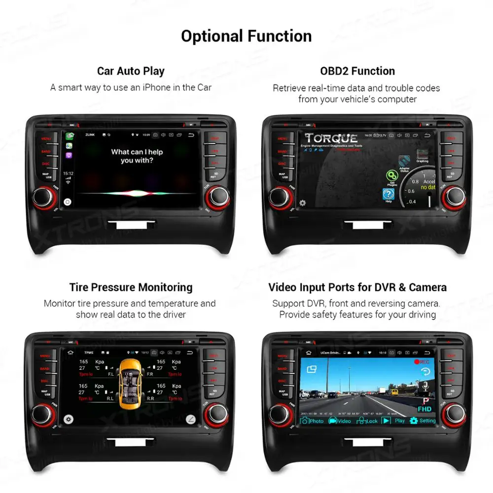 XTRONS Android 9 0 PX5 Octa Core GPS навигация Радио автомобильный DVD плеер OBD для Audi TT MK2 8J 2006 2007 2008