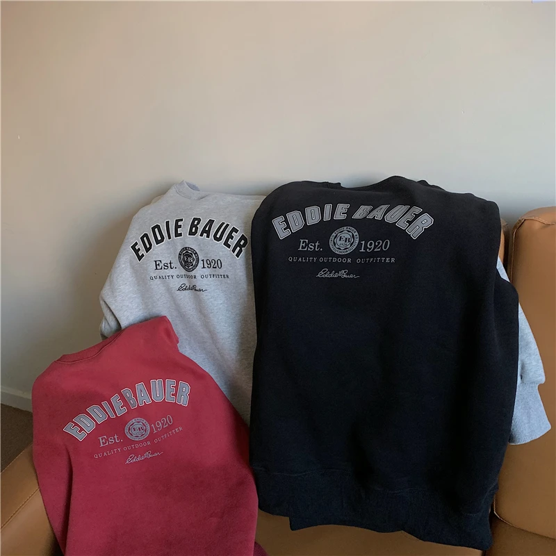 

Women's Sweatshirts Japanese Harajuku Ulzzang Vintage Loose Letter Print Sweatshirt Female Korean Kawaii Cute Clothing For Women