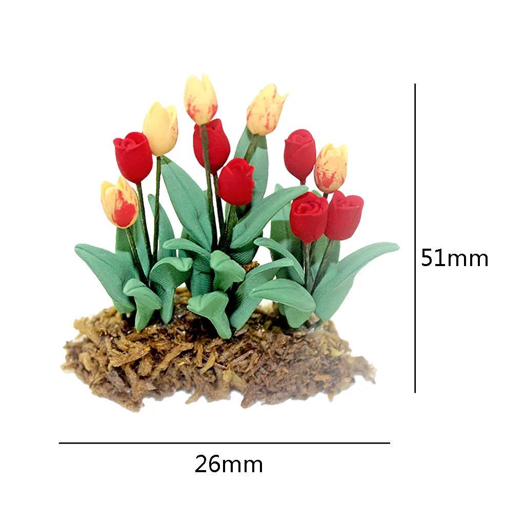 Dollhouse Miniature Model Accessories Mini Green Plant Flower 1:12 /1:6 Potted Garden Accessory Toy Y107 | Игрушки и хобби