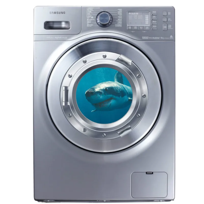 3D подводная лодка подводный мир наклейки на окна Холодильник Дверь стиральная