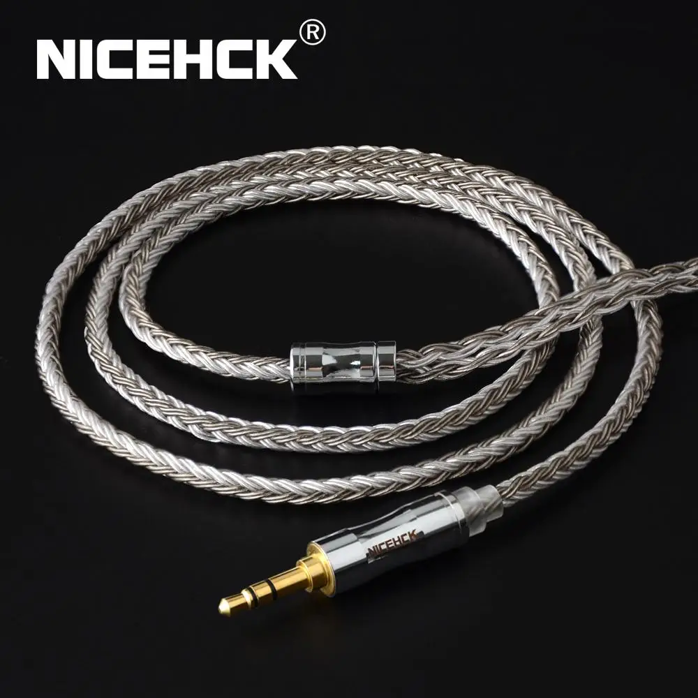 

NICEHCK C16-4 16 Core посеребренный кабель 3,5/2,5/4,4 мм разъем MMCX/2Pin/NX7/QDC разъем для CCATRN KZZAX TFZ NX7 MK3/DB3 BLON