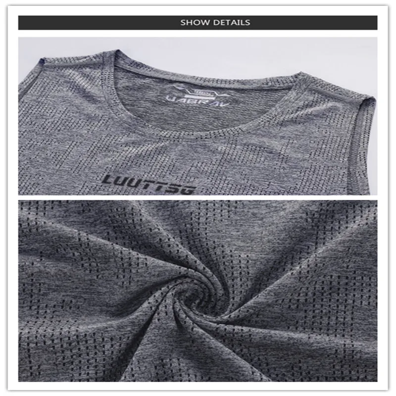 Uabrv Мужская спортивная одежда для бега спортивный жилет летняя дышащая сетка