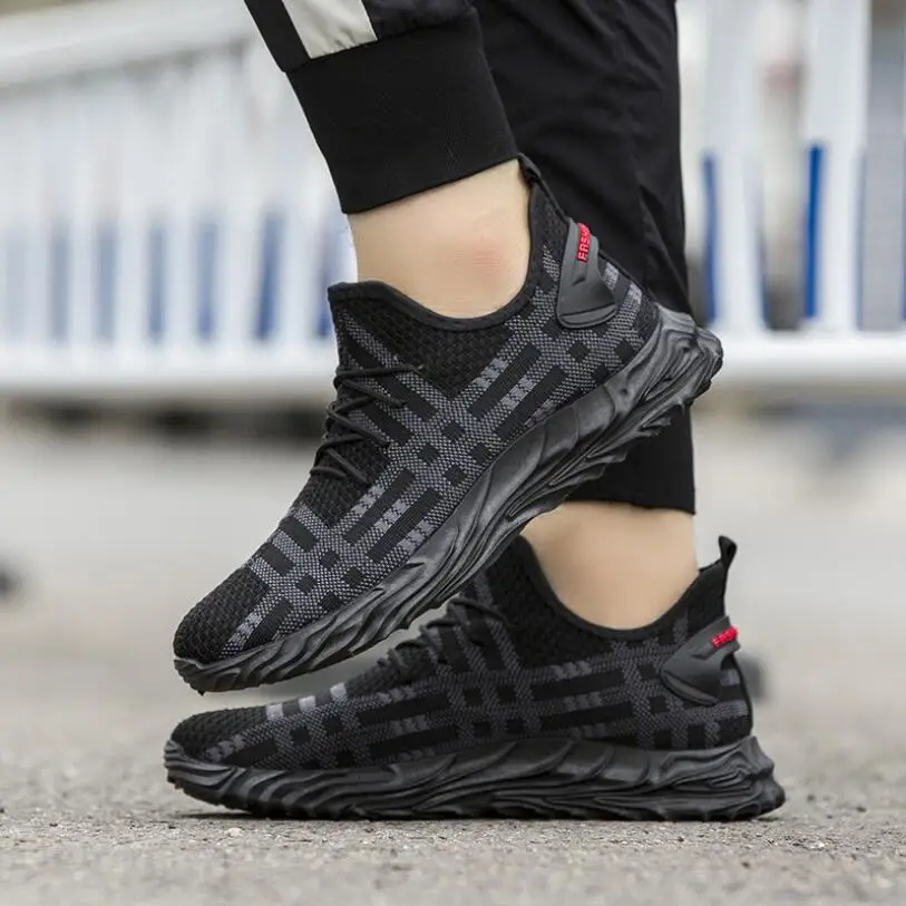 

Hot sale men casual shoes new spring autumn men Sneakers breathable mesh men running shoes fashion fitness walking sports shoes