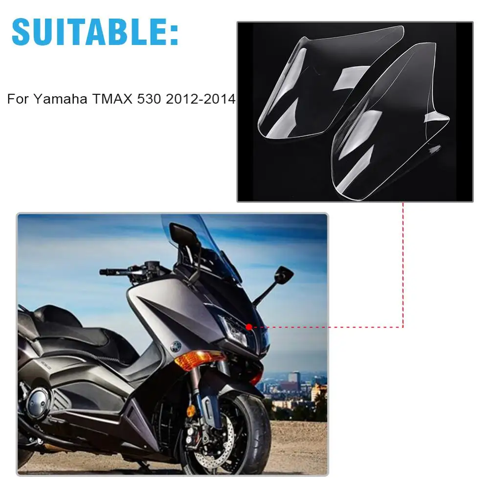 Протектор мотоциклетной фары из АБС пластика для защиты экрана от лампы Yamaha Tmax 530