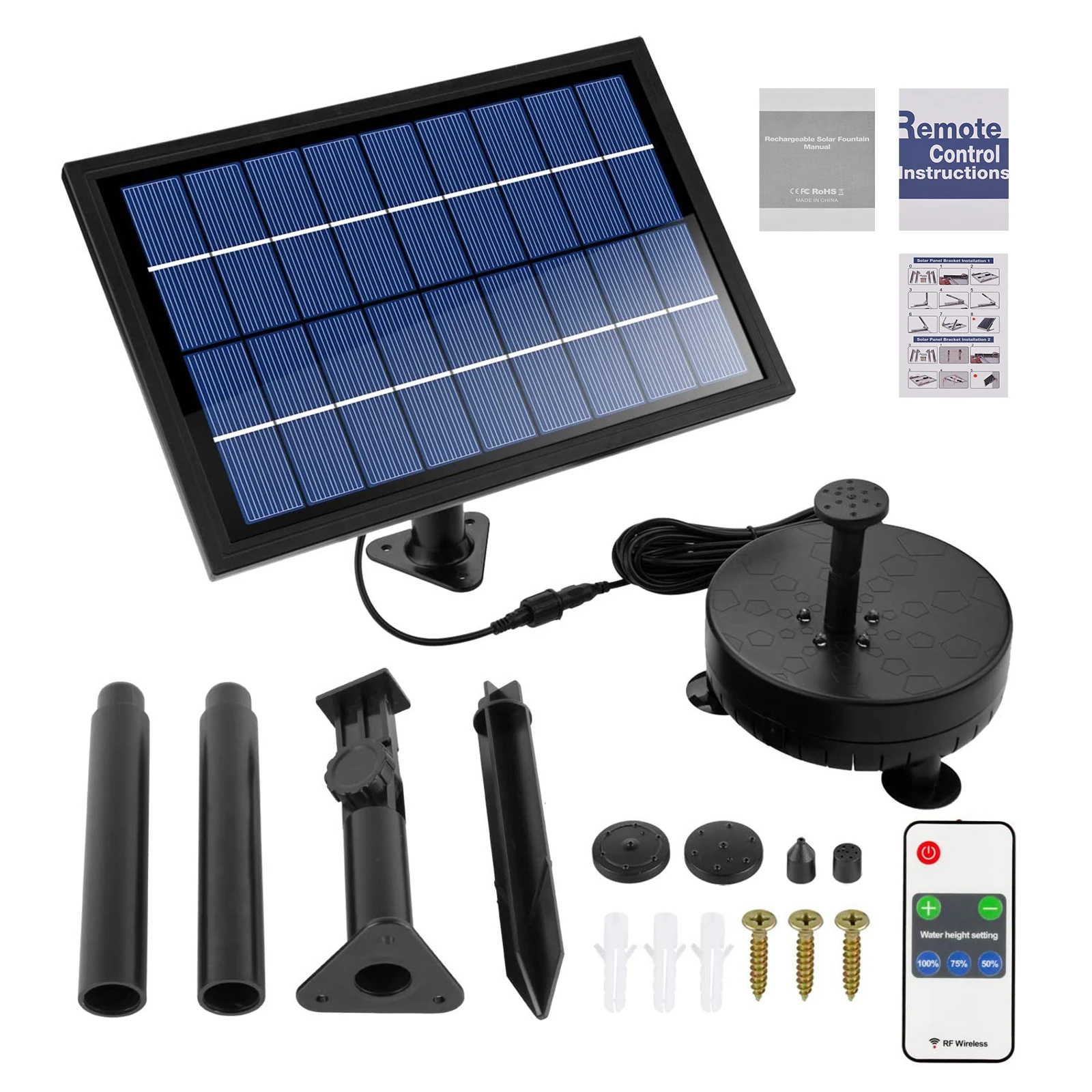 

8W Solar Fountain Pump Fish Garden Water Pool Pond Pump Garden Decoration Solar Panel Powered Fountain Water Pump Patio Decor