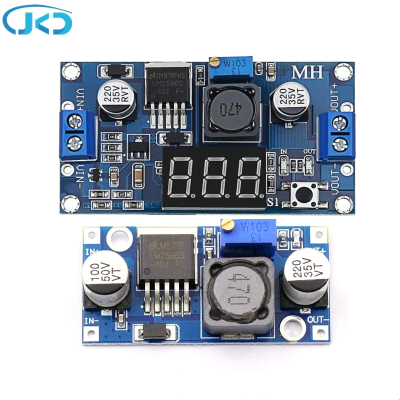 

Adjustable POWER MODULE LM2596S DC-DC Buck Regulator Converter Reduced Voltage Regulator Power Module 24V 12V to 5V 2A