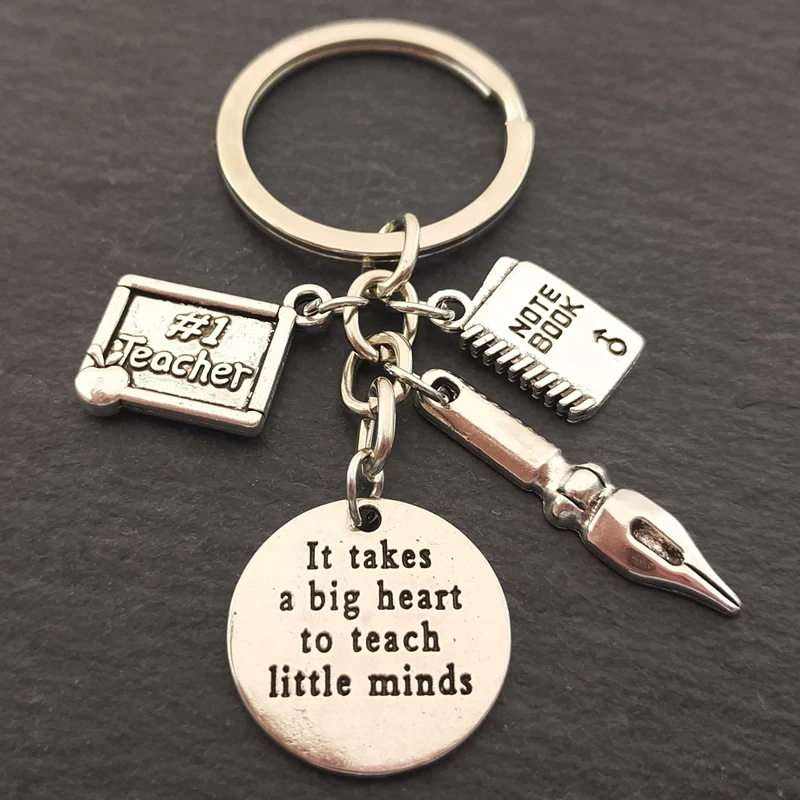 1 шт. брелок для ключей учителей с большим сердцем | Украшения и аксессуары