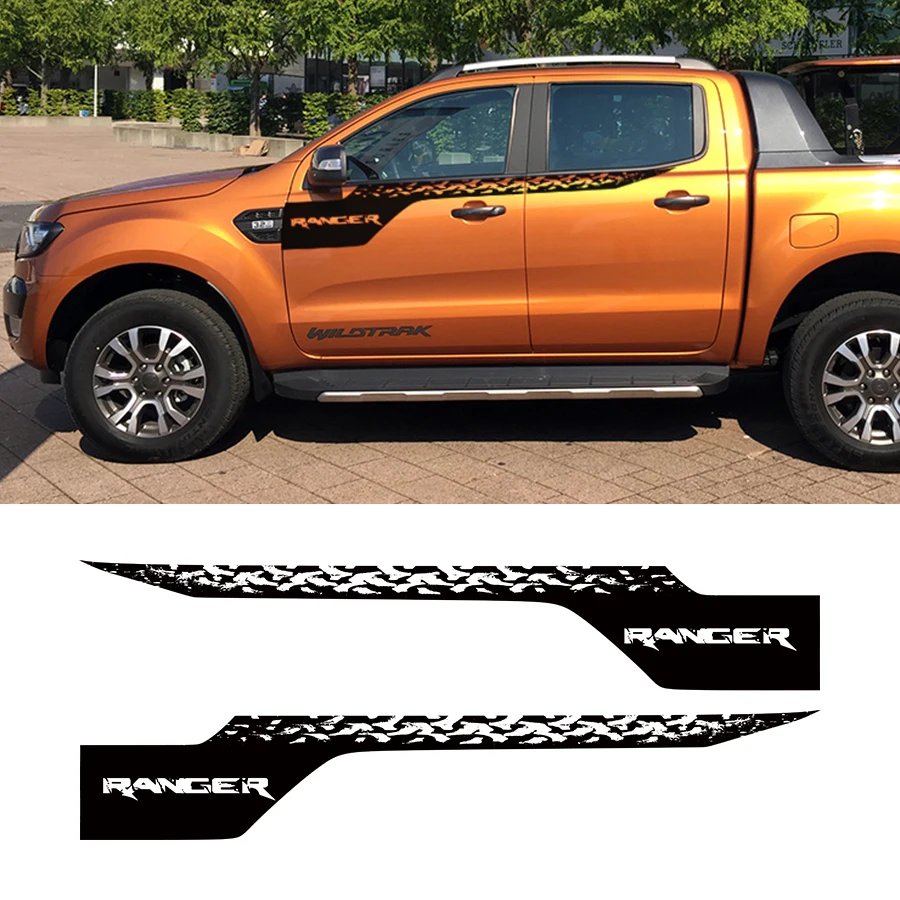 2 шт Маркировка шин сторона полоса Графический виниловый стикер автомобиля