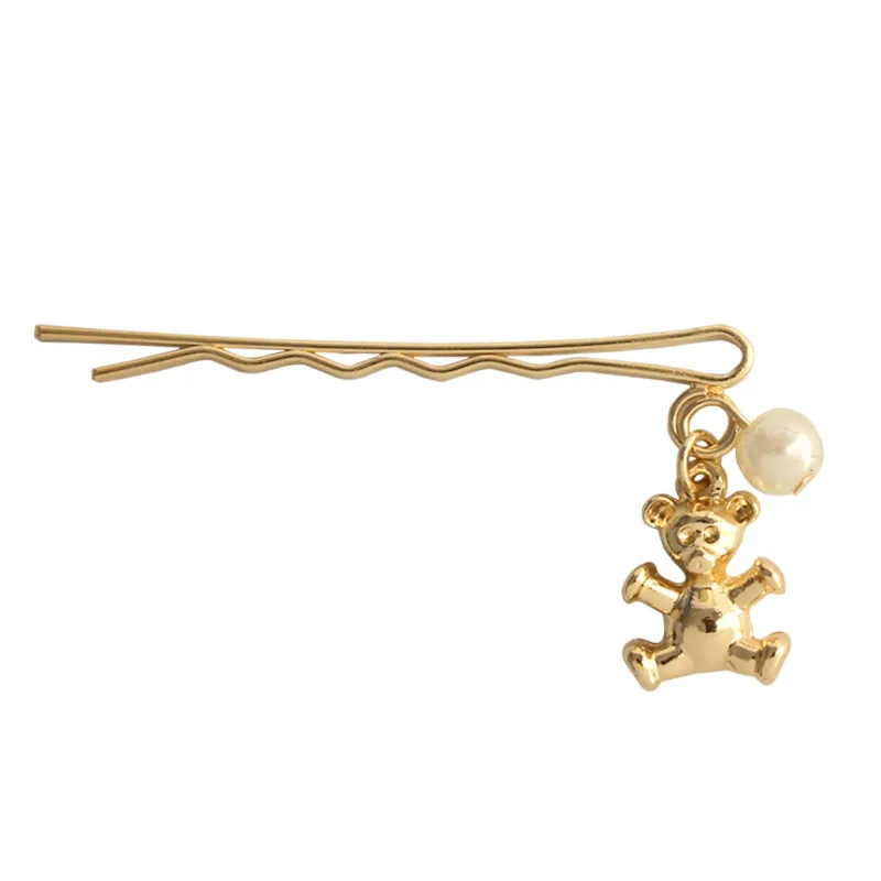 Hair clip 5579 SANSUMMER женские кольца темперамент милые дикие простые кольца с медведем романтические дизайнерские ювелирные изделия Роскошные модные кольца с животными 6784 - Цвет основного камня: Hair clip 5579