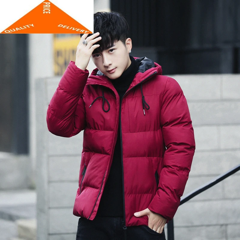 

Men Winter Jacket Clothes 2020 New Fashion Casual Thick Cotton Parkas Short Male Outwear Coat Top Casaco Masculino LW9224