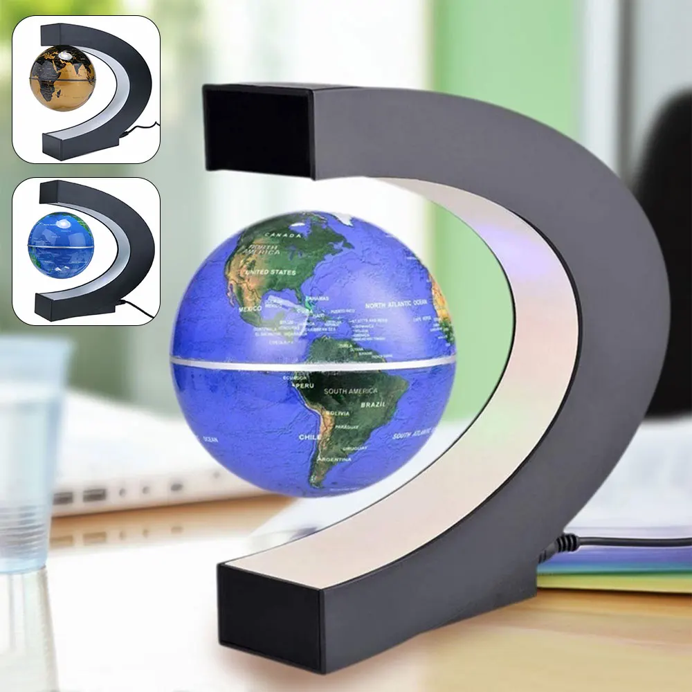 

LED World Map Magnetic Levitation Floating Globe Home Electronic Antigravity Lamp Novelty Ball Light Birthday Decoration