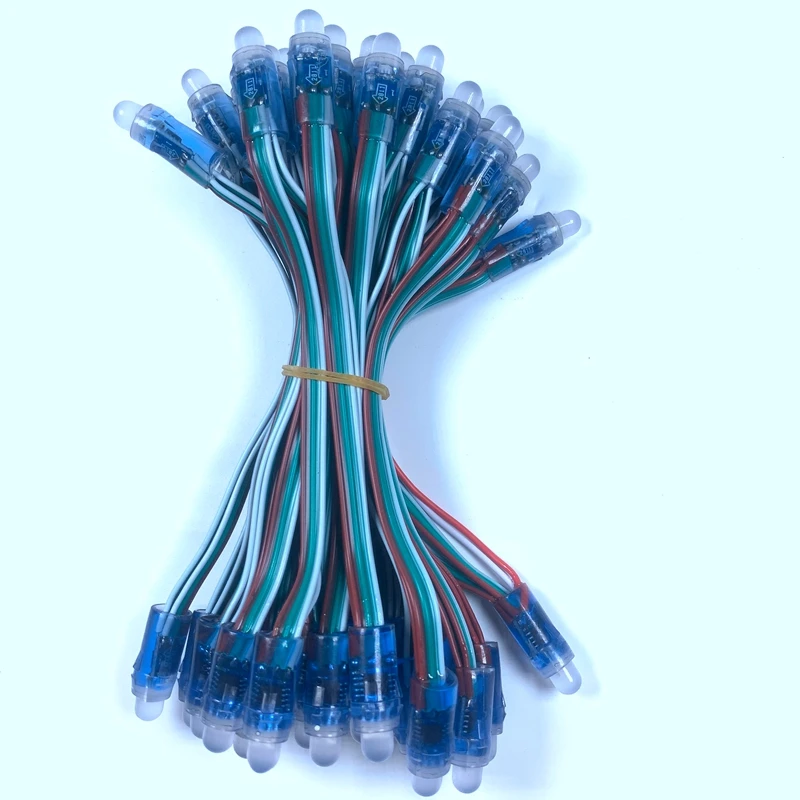 1000 шт./лот 12 мм WS2811 2811 IC RGB СВЕТОДИОДНЫЕ пиксели модуль гирлянда IP68 5 В
