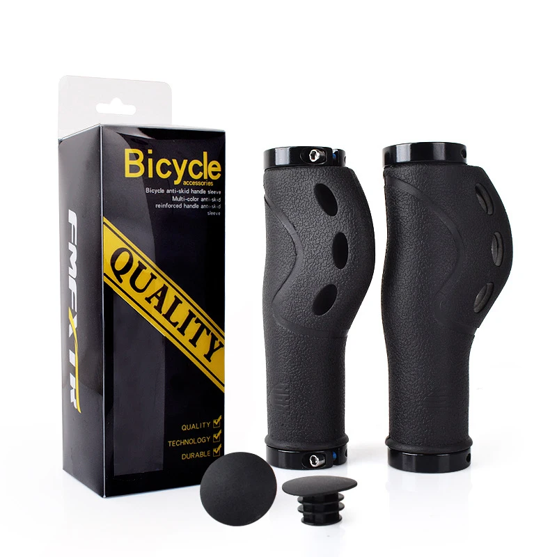

Bicycle Handlebar Set Mountain Bike Handlebar Folding Bike Universal Double Lock Rubber Glove Riding Equipment Accessories Grips