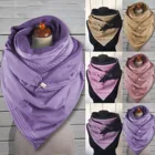 Зимние шарфы для женщин, хлопковый шарф, женский модный ретро шарф с принтом, многофункциональная шаль, шарф на пуговицах