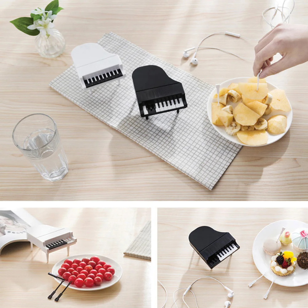 Оригинальная клавиатура для пианино вилка фруктов пластиковая торта кухонные