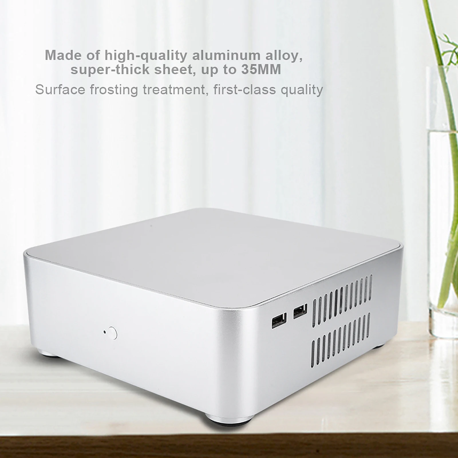 

Чехол для компьютера HTPC чехол с поддержкой материнской платы ITX высококачественный материал из алюминиевого сплава Идеальная замена Plug and ...