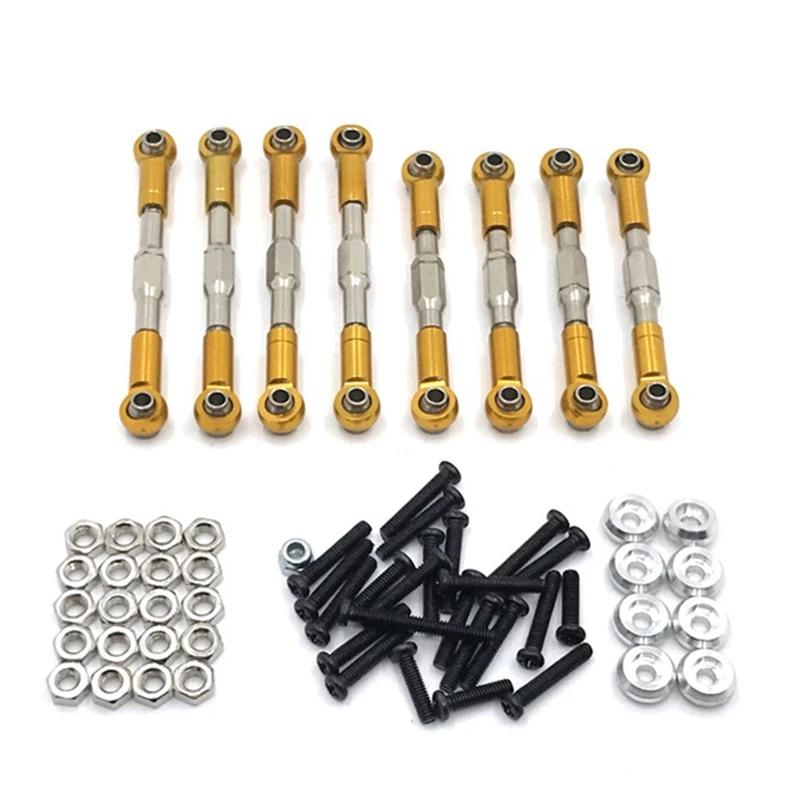 

Металлический Тяговый стержень для WPL C14 C24 C24-1 MN D90 D99 MN99S, комплект рулевых звеньев, обновленные аксессуары для радиоуправляемых автомобилей,...