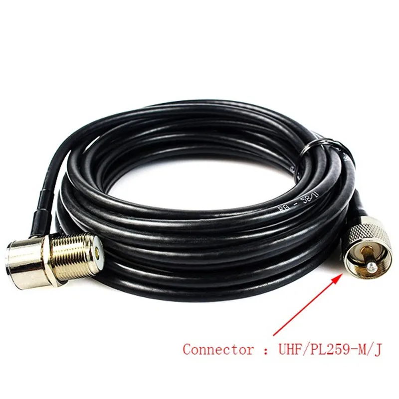 

10pcs NEW CBC-435 Dual Band Walkie Talkie Antenna + 50-3 Coaxial Extend Cable 5-Meter + NAGOYA RB-600 Car Mount