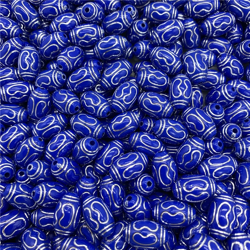 Акриловые разделенные бусины 30 шт./лот 10x15 мм овальные россыпью для изготовления