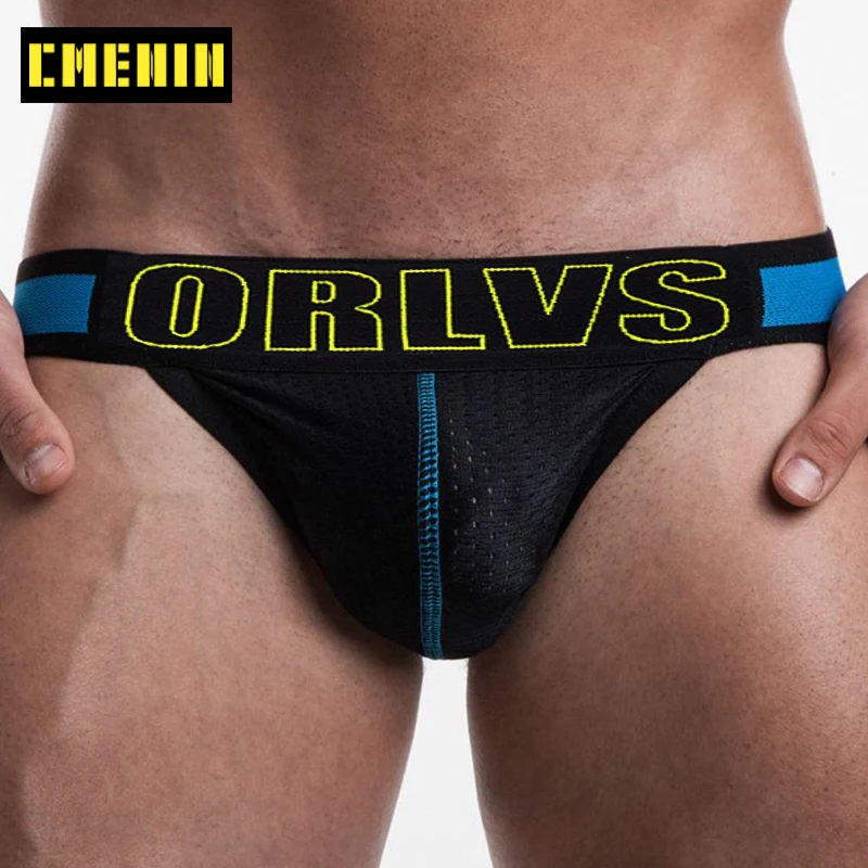 Стринги мужские сетчатые дышащие трусы танга джоки сексуальное нижнее белье для