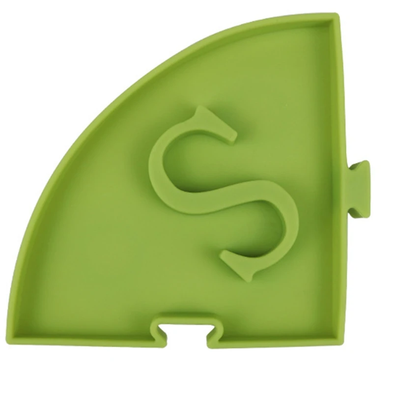 

Circular Puzzle 4 PCS Pet Licking Mat For Dogs Cats Fun Alternative Slow Feeder 87HA