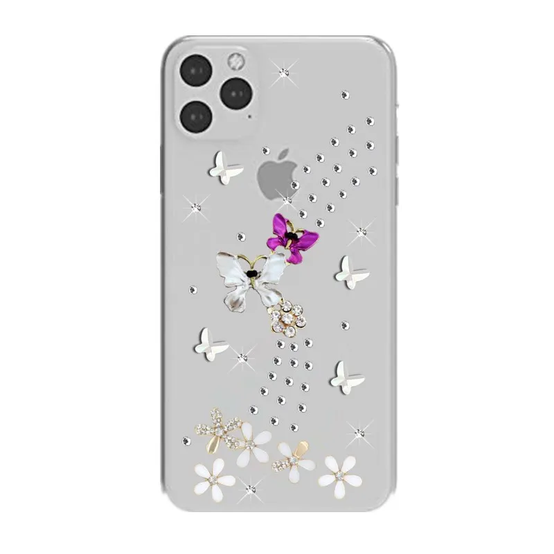 Кристалл бриллиант Стразы чехол для iPhone 11 pro max 8 7 6 6S plus 5 5S мобильный телефон 3D Bling X