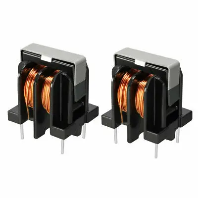 2Pcs Toroid Magnetic Inductor Monolayer Wire Wind Wound 10mH Inductance Coil |