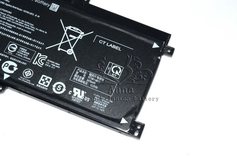 JIGU HSTNN-UB7G UB7G BK03XL TPN-W125 Original New Laptop Battery For HP Pavilion 14-ba001ns x360 14-ba000 11.55V 41.7WH | Компьютеры и