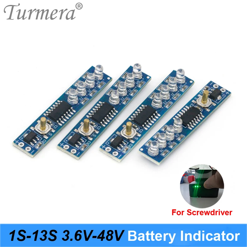 Индикатор аккумулятора 1S 4,2 V 2S 8,4 V 3S 12,6 V 4S 16,8 V 5S 21V 24V 36V 48V модуль отображения емкости для отвертки и электровелосипеда