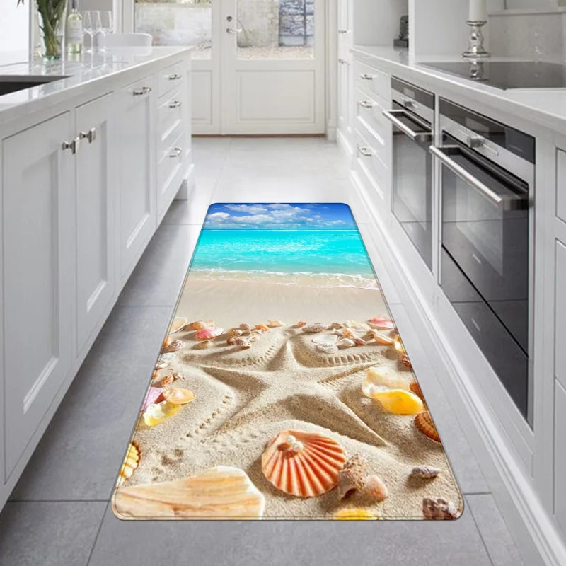 Нескользящий кухонный коврик мягкий водопоглощающий ковер для пола в гостиной
