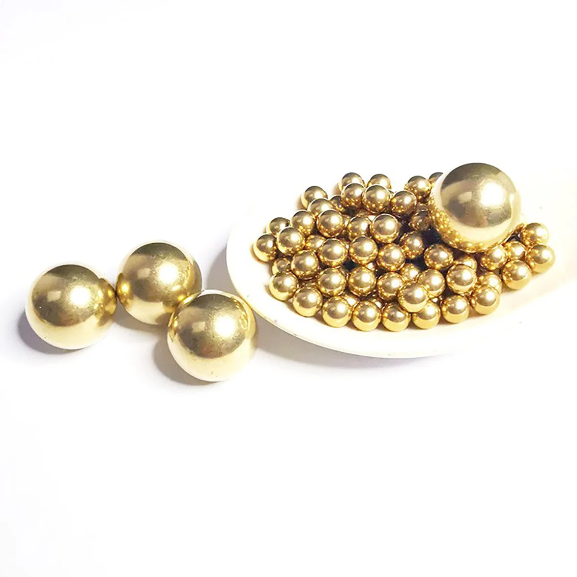 

Solid H62 Brass Ball Diameter 0.9mm 1mm 1.2mm 2mm 2.381mm 3mm 3.175mm-45mm Precision Smooth Ball Beads Round Ball