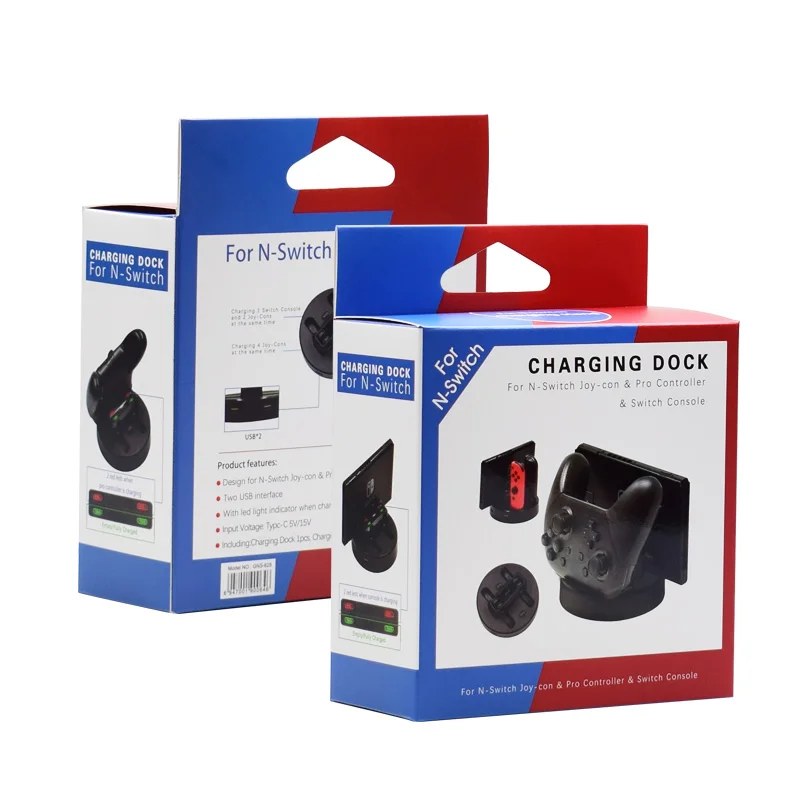 6-в-1 контроллер NS Switch Pro зарядная док-станция для консоли Nintendo 4 Joypad зарядное